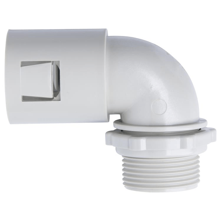 CA25-90 Voltex Corrugated Adaptor - Right Angled 25mm - 20 Pack