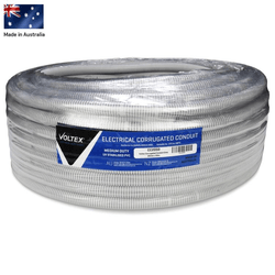 Voltex Corrugated Conduit Grey 20mm x 50m