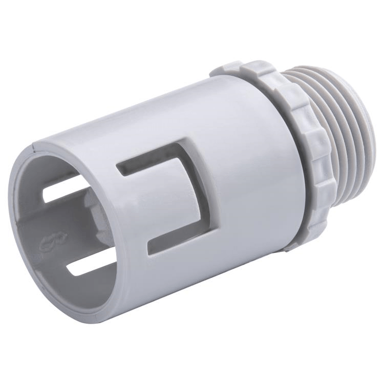 CSCT20 Corrugated to Screw Adaptor Grey 20mm - 20 Pack