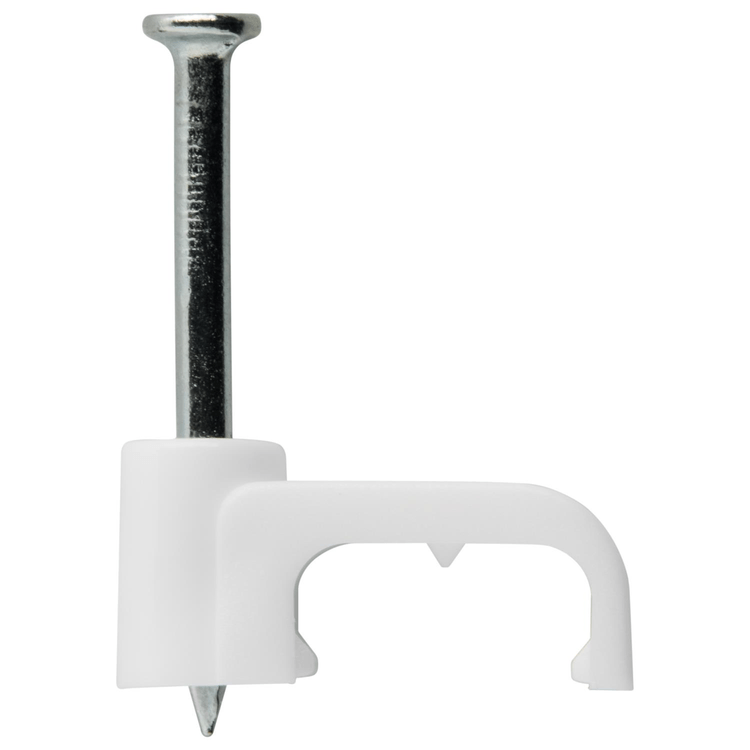 CAC10 Cable Clip Flat White 10mm (1.5mm Twin+Earth) 500/Jar
