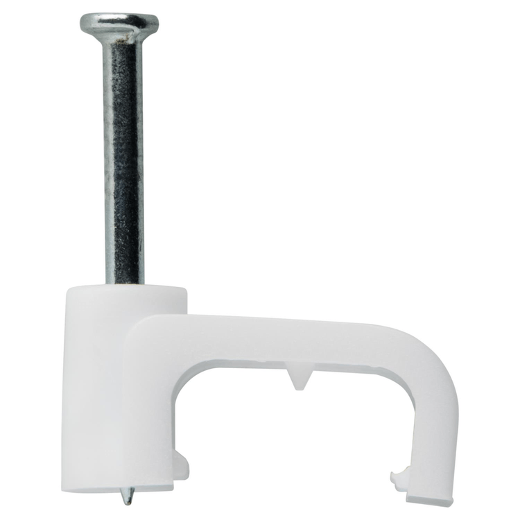 CAC12 Cable Clip Flat White 12mm (2.5mm Twin+Earth) 500/Jar