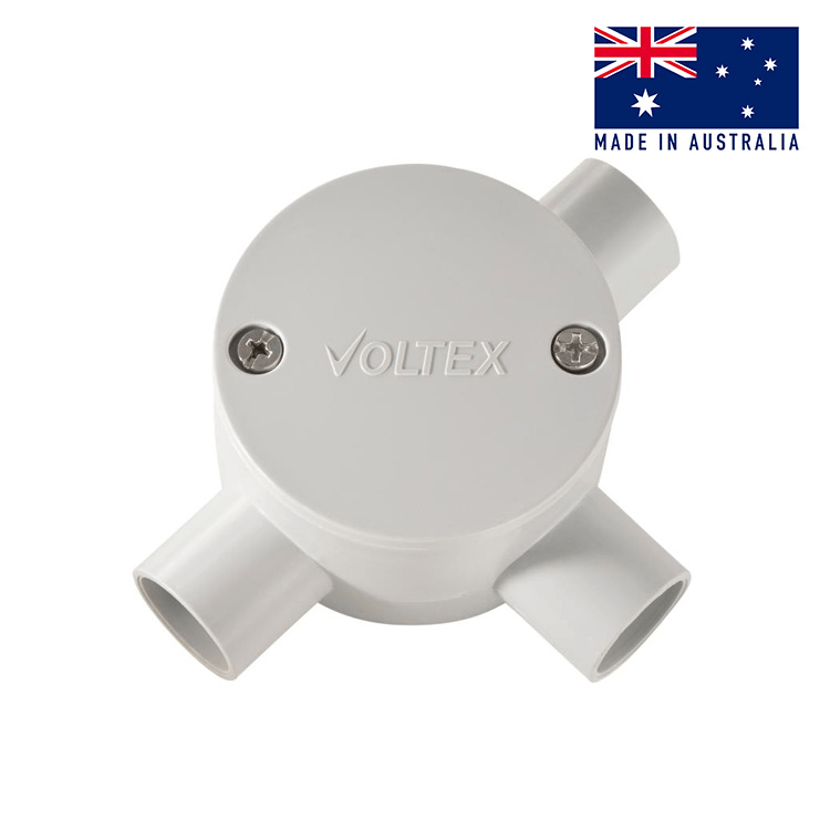 JB3-25 Junction Box 25mm 3 Way - 10 Pack