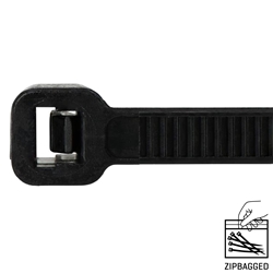 Black Cable Ties 140 x 3.2mm - 100 Pack