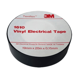 19mm x 20m Insulation Tape 10 Rolls Black