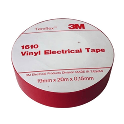 19mm x 20m Insulation Tape 10 Rolls Red