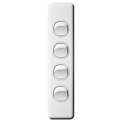 Voltex Classic 4 Gang Architrave Switch  250V 16AX