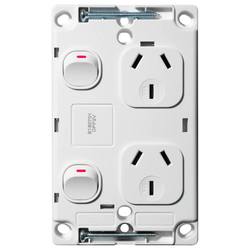 Voltex Classic Vertical Double Power Outlet 250V 10A