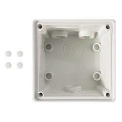 Voltex One Gang Mounting Enclosure (Back Box) -  Chemical Resistant White