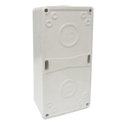 Voltex Two Gang Mounting Enclosure (Back Box) - Chemical Resistant White