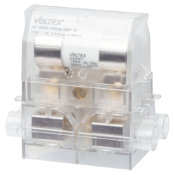 100A HRC Fuse Holder Back Wired - Clear