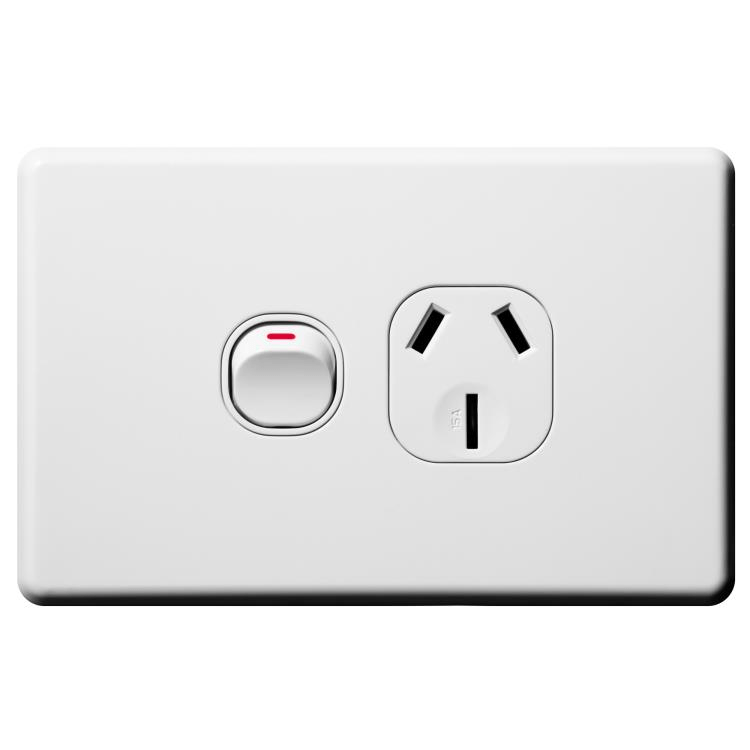 SLPP1H15 Voltex Shadowline Single Power Outlet 250V 15A