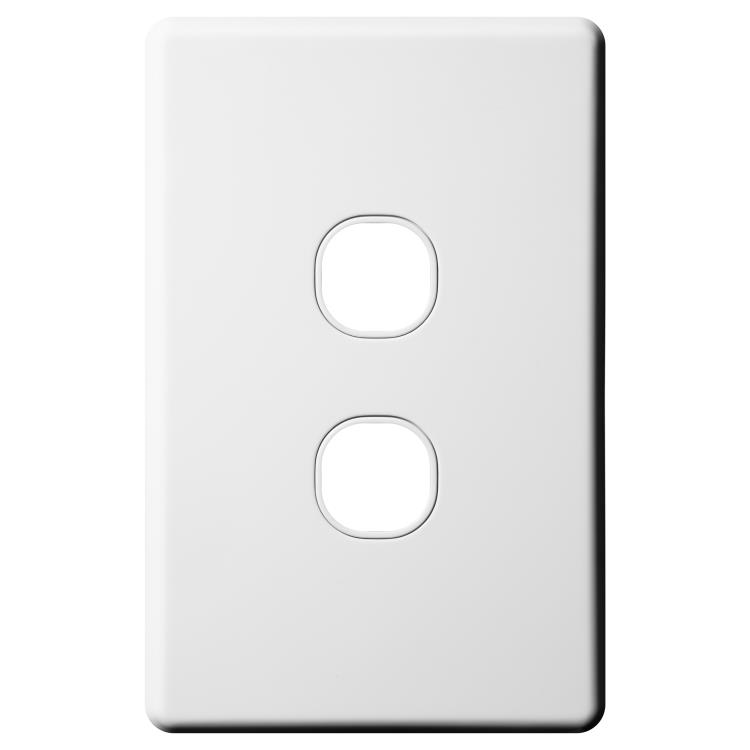 SLSW2P Voltex Shadowline 2 Gang Switch Plate