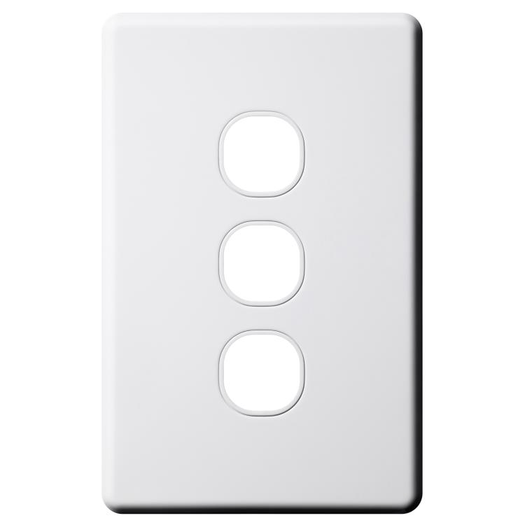 SLSW3P Voltex Shadowline 3 Gang Switch Plate