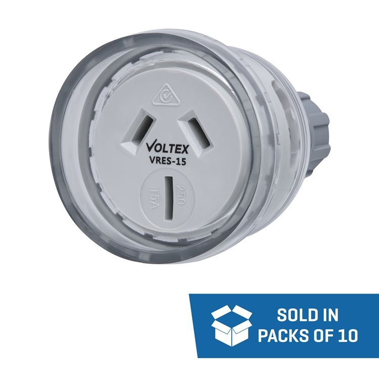 VRES-15 Voltex 15A 3 Pin Extension Socket - 10 Pack