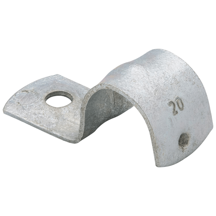 Voltex Hot Dipped Galv Half Saddle 20mm - 100 Pack Voltex Hot Dipped Galv Half Saddle 20mm - 100 Pack
