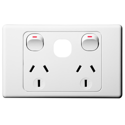 Voltex Original Double Power Outlet 250 10A with Extra Switch Provision