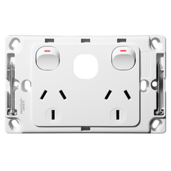 Voltex Original Double Power Outlet 250 10A with Extra Switch Provision