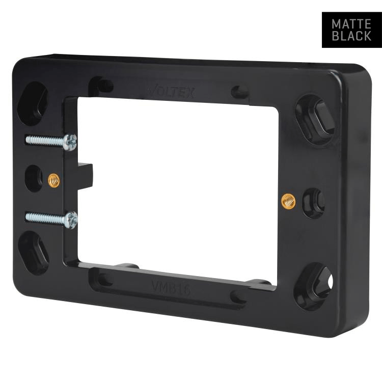 VMB16B Matte Black 16mm Mounting Block
