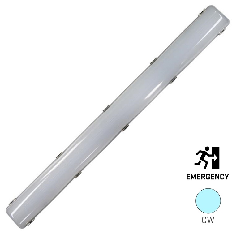 Voltex LED 36W Maintained Weatherproof IP66 Batten - 1160mm - 5000K Voltex LED 36W Maintained Weatherproof IP66 Batten - 1160mm - 5000K