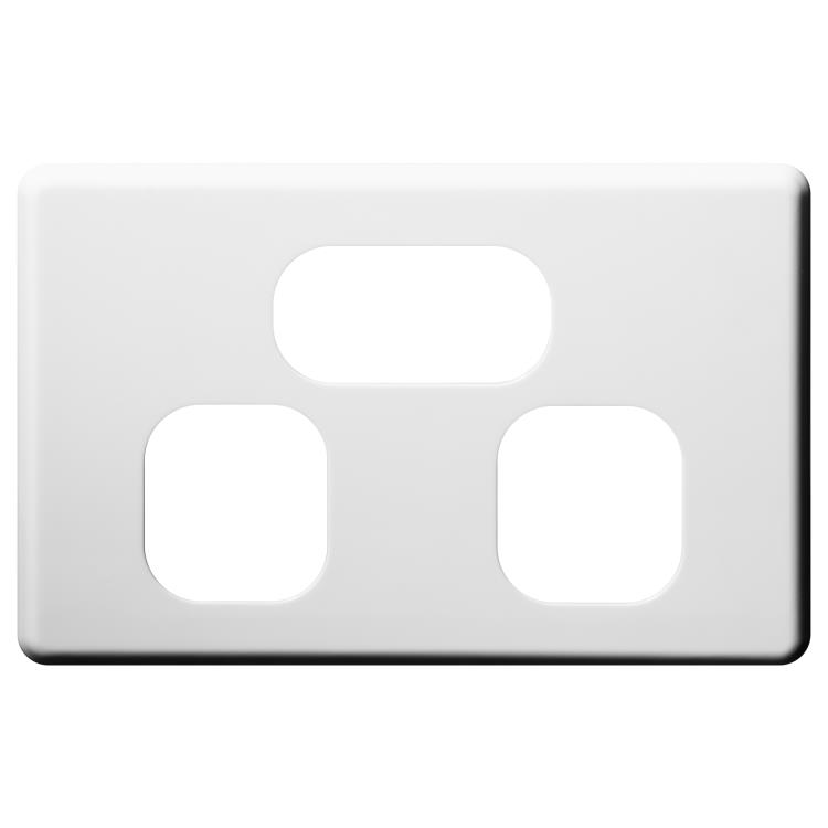 SLPP2HP Voltex Shadowline White Cover Plate - suits SLPP2H AND SLPP2HX