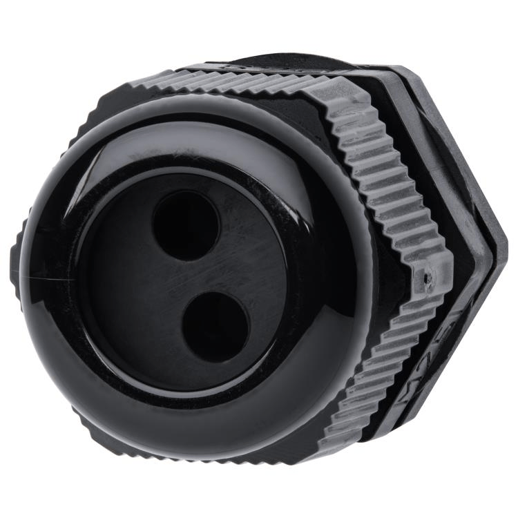 GL-25-2/6 Voltex Nylon Multi-Hole Cable Gland 25mm 2 Hole x 6mm - 15 Pack