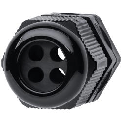 Voltex Nylon Multi-Hole Cable Gland 25mm 4 Hole x 6mm - 15 Pack