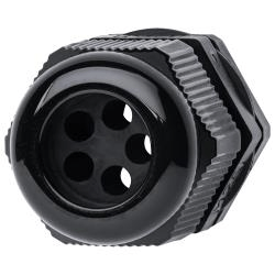 Voltex Nylon Multi-Hole Cable Gland 25mm 5 Hole x 5mm - 15 Pack