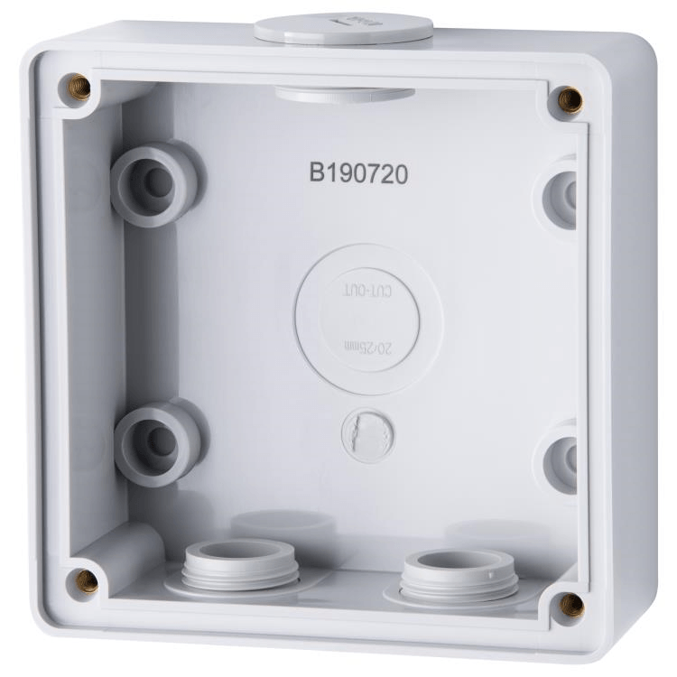 C66ES1 Voltex Shallow One Gang Mounting Enclosure (Back Box)