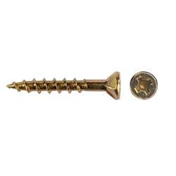 Chipboard Screw Needle Point Ribbed Head 8G x 32mm SQ2/PH2 Drive - 300 Pack