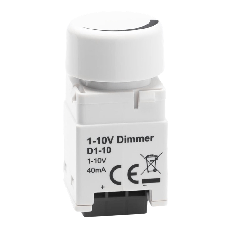 D1-10 Dimmer mechanism for use with LED drivers which include a 1-10Vdc control input.