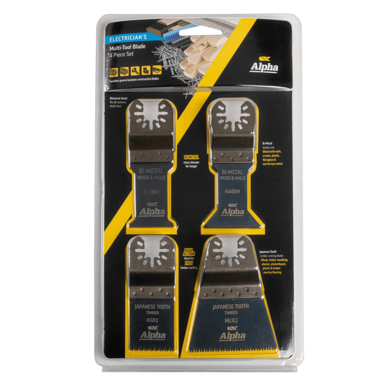 H4EMK Electrician''s 4Pc Multi-Tool Blade Set